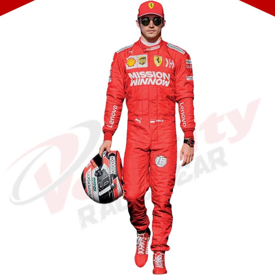 Charles Leclerc 2019 Ferrari F1 Race Suit - Velocity Racegear-Charles Leclerc 2019 Ferrari F1 Race Suit - Velocity Racegear-F1 Racing Suits