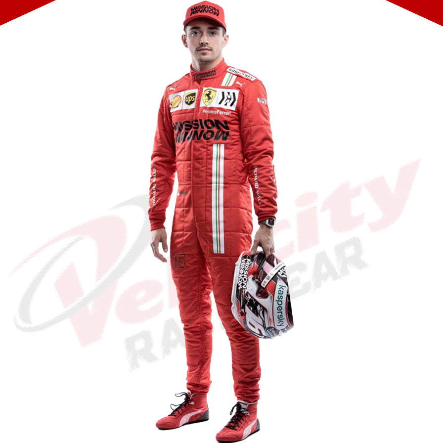 Charles Leclerc 2021 Ferrari F1 Race Suit - Velocity Racegear-Charles Leclerc 2021 Ferrari F1 Race Suit - Velocity Racegear-F1 Racing Suit