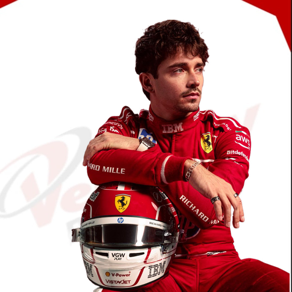 Charles Leclerc 2025 Scuderia Ferrari HP F1 Racing Suit - Velocity Racegear-Niki Lauda 1976 Ferrari F1 Embroidered Racing suit - Velocity Racegear-F1 Racing Suits