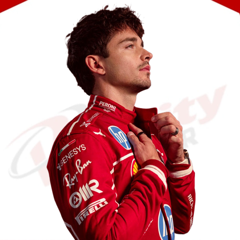 Charles Leclerc 2025 Scuderia Ferrari HP F1 Racing Suit - Velocity Racegear-Niki Lauda 1976 Ferrari F1 Embroidered Racing suit - Velocity Racegear-F1 Racing Suits