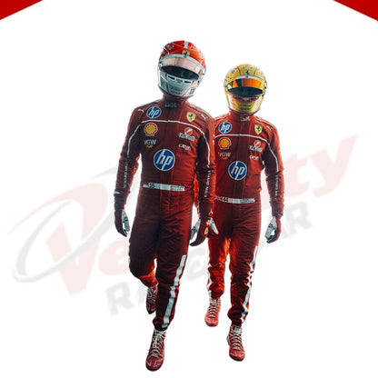 Charles Leclerc 2025 Scuderia Ferrari HP F1 Racing Suit - Velocity Racegear-Niki Lauda 1976 Ferrari F1 Embroidered Racing suit - Velocity Racegear-F1 Racing Suits