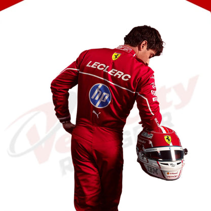 Charles Leclerc 2025 Scuderia Ferrari HP F1 Racing Suit - Velocity Racegear-Niki Lauda 1976 Ferrari F1 Embroidered Racing suit - Velocity Racegear-F1 Racing Suits