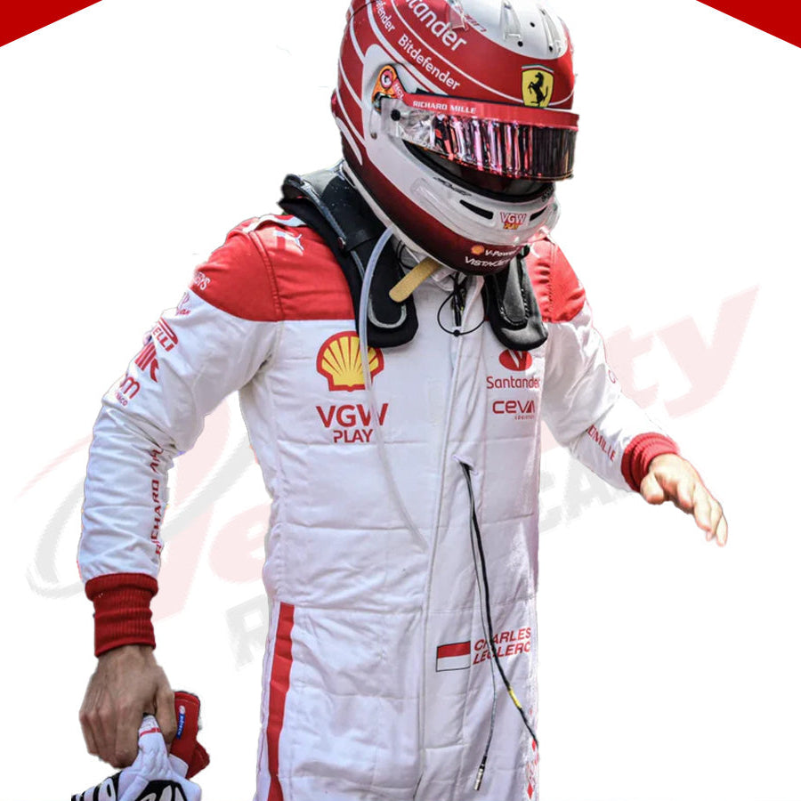 Charles Leclerc Ferrari 2023 F1 Race Suit  - Monaco GP - Velocity Racegear-Charles Leclerc Ferrari 2023 F1 Race Suit KIDS - Monaco GP - Velocity Racegear-F1 Racing Suit