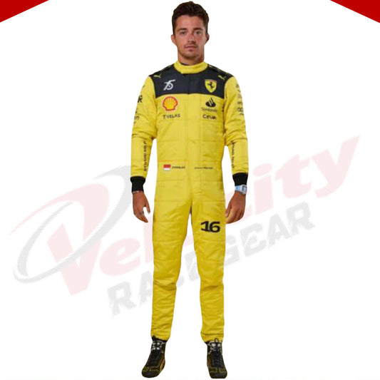 Charles Leclerc Ferrari 75th Anniversary Special Edition F1 Race Suit