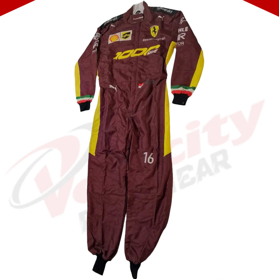 Charles Leclerc Sebastian Vettel 2020 F1 Replica Race Suit - Scuderia Ferrari 1000s - Velocity Racegear-Charles Leclerc Sebastian Vettel 2020 F1 Replica Race Suit - Scuderia Ferrari 1000s - Velocity Racegear-F1 Racing Suit