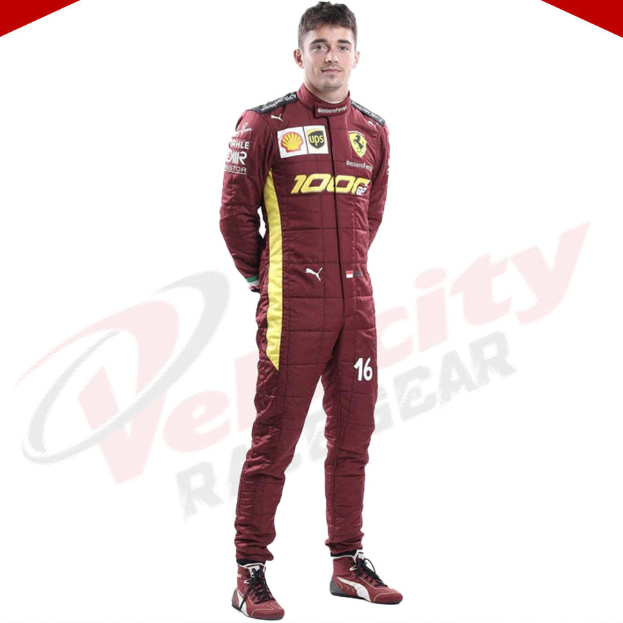 Charles Leclerc Sebastian Vettel 2020 F1 Replica Race Suit - Scuderia Ferrari 1000s - Velocity Racegear-Charles Leclerc Sebastian Vettel 2020 F1 Replica Race Suit - Scuderia Ferrari 1000s - Velocity Racegear-F1 Racing Suit