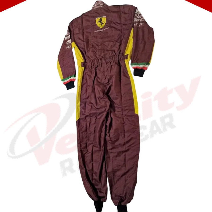 Charles Leclerc Sebastian Vettel 2020 F1 Replica Race Suit - Scuderia Ferrari 1000s - Velocity Racegear-Charles Leclerc Sebastian Vettel 2020 F1 Replica Race Suit - Scuderia Ferrari 1000s - Velocity Racegear-F1 Racing Suit