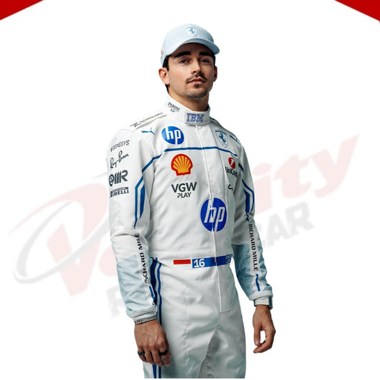 Charles Leclerc 2025 Monaco GP Scuderia Ferrari F1 Replica Race Suit