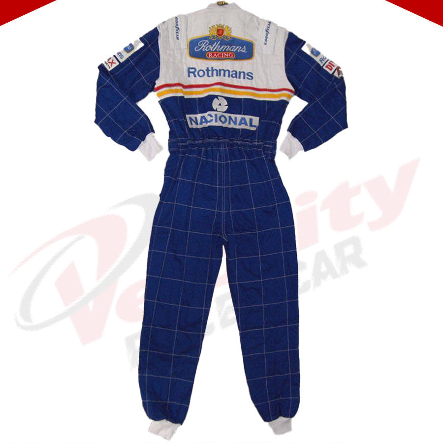 Damon Hill 1997 Williams F1 Embroidered Racing Suit - Velocity Racegear-Damon Hill 1997 Williams F1 Embroidered Racing Suit - Velocity Racegear-F1 Racing Suit