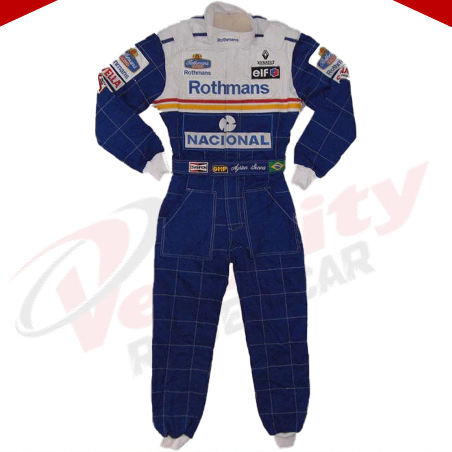 Damon Hill 1997 Williams F1 Embroidered Racing Suit - Velocity Racegear-Damon Hill 1997 Williams F1 Embroidered Racing Suit - Velocity Racegear-F1 Racing Suit