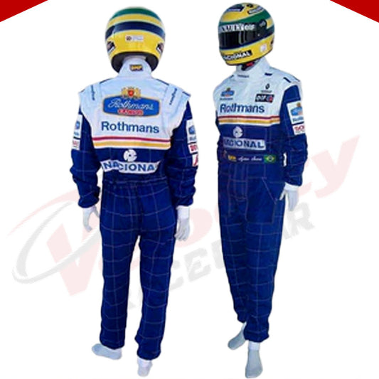 Damon Hill 1997 Williams F1 Embroidered Racing Suit - Velocity Racegear-Damon Hill 1997 Williams F1 Embroidered Racing Suit - Velocity Racegear-F1 Racing Suit