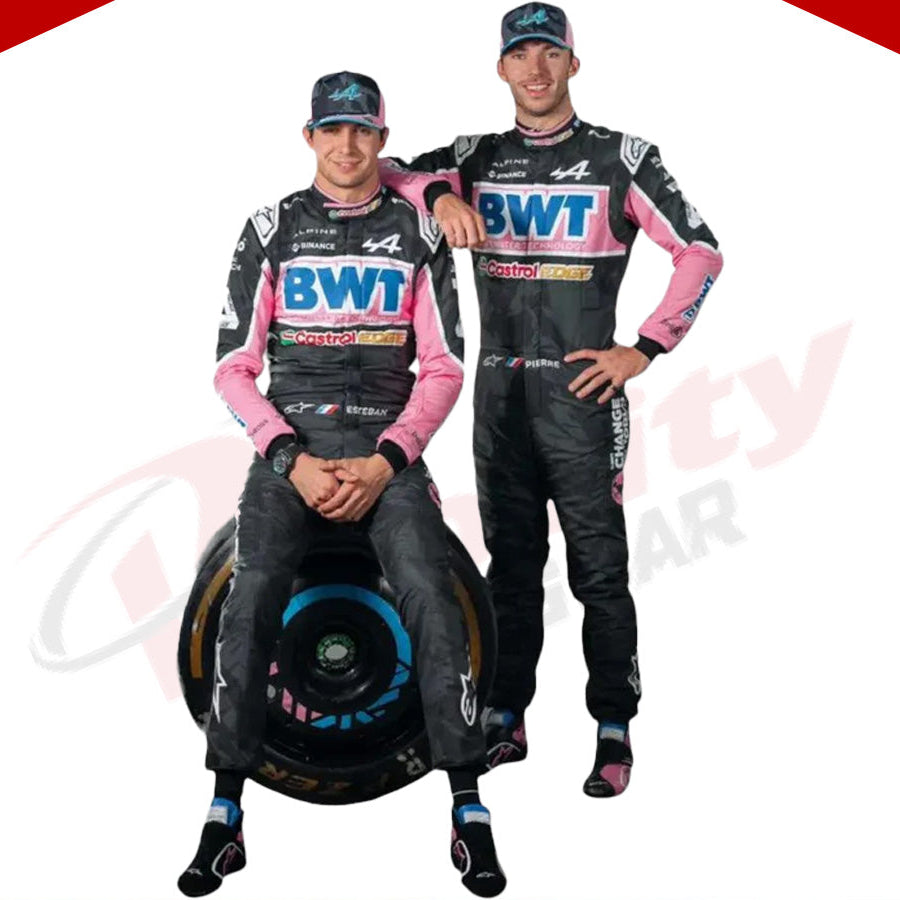 Esteban Ocon 2023 BWT Alpine F1 Team Race Suit - Las Vegas GP - Velocity Racegear-Esteban Ocon 2023 BWT Alpine F1 Team Race Suit - Las Vegas GP - Velocity Racegear-F1 Racing Suit