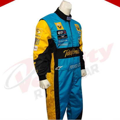 Fernando Alonso 2006 Renault F1 Embroidered Replica Racing Suit