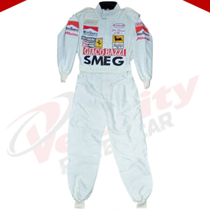 GILLES VILLENEUVE SIGNED Ferrari 1980 F1 REPLICA Race SUIT - Velocity Racegear-GILLES VILLENEUVE SIGNED Ferrari 1980 F1 REPLICA Race SUIT - Velocity Racegear-F1 Racing Suit