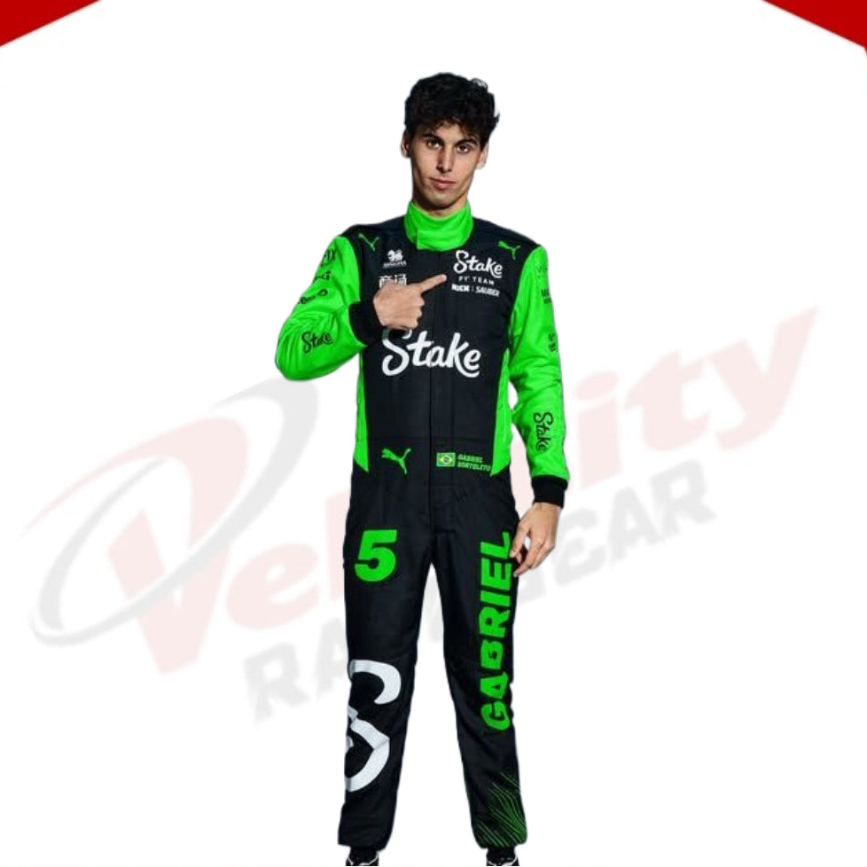 Gabriel Bortoleto 2025 Stake F1 Team Racing Suit F1 - Velocity Racegear-null