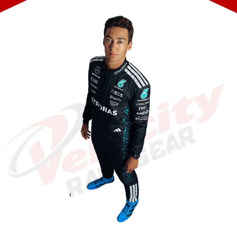 George Russell 2025 Mercedes-AMG Petronas F1 Racing Suit - Velocity Racegear-LEWIS HAMILTON Mercedes AMG Petronas F1 Team 2014 - Velocity Racegear-F1 Racing Suit
