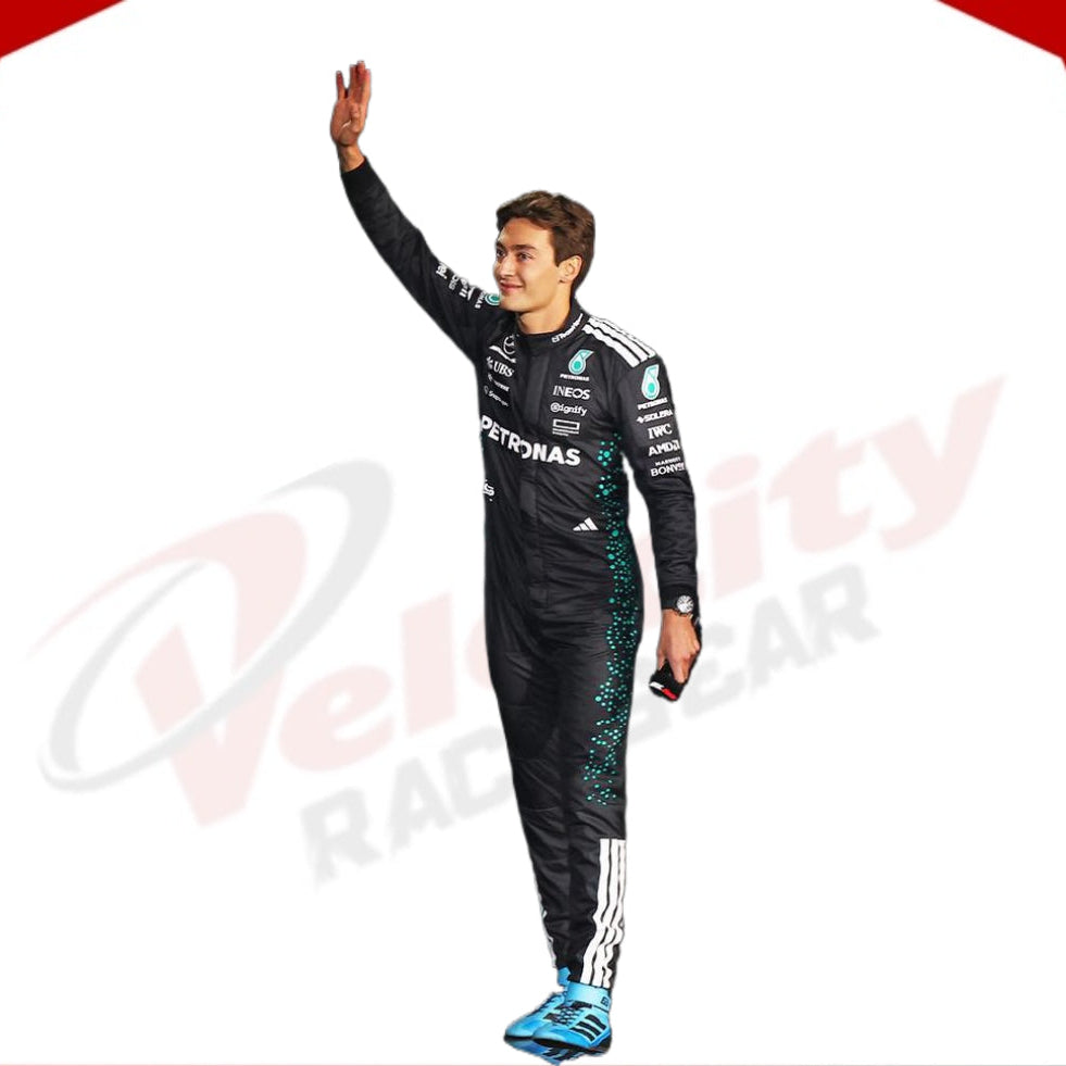 George Russell 2025 Mercedes-AMG Petronas F1 Racing Suit - Velocity Racegear-LEWIS HAMILTON Mercedes AMG Petronas F1 Team 2014 - Velocity Racegear-F1 Racing Suit