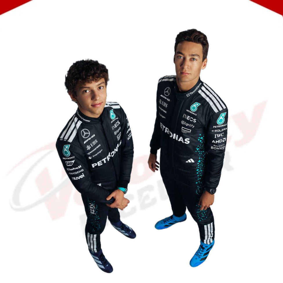 George Russell 2025 Mercedes-AMG Petronas F1 Racing Suit - Velocity Racegear-LEWIS HAMILTON Mercedes AMG Petronas F1 Team 2014 - Velocity Racegear-F1 Racing Suit