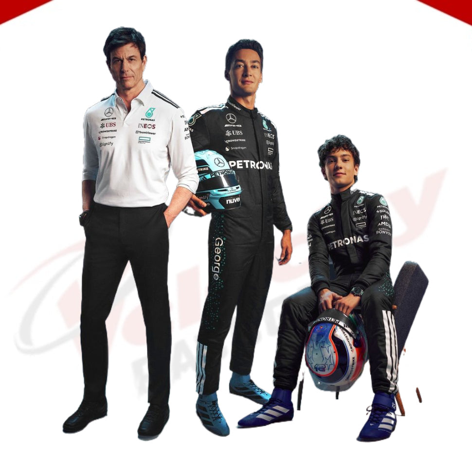 George Russell 2025 Mercedes-AMG Petronas F1 Racing Suit - Velocity Racegear-LEWIS HAMILTON Mercedes AMG Petronas F1 Team 2014 - Velocity Racegear-F1 Racing Suit