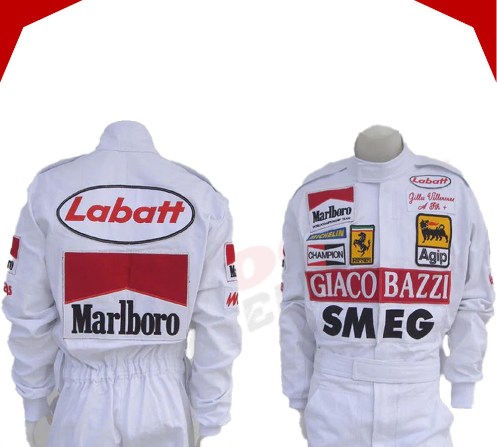 Gilles Villeneuve 1980 Ferrari F1 Replica Racing Suit