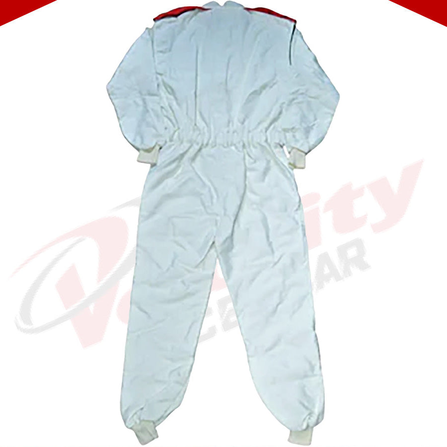 Juan Manuel Fangio SIGNED VINTAGE FERRARI F1 REPLICA Race SUIT - Velocity Racegear-Juan Manuel Fangio SIGNED VINTAGE FERRARI F1 REPLICA Race SUIT - Velocity Racegear-F1 Racing Suit