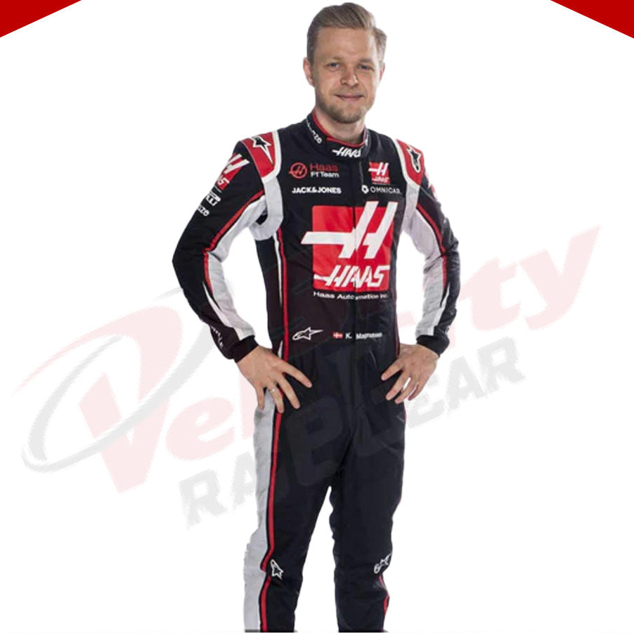 Kevin Magnussen F1 Haas F2020 Race Suit - Velocity Racegear-Kevin Magnussen F1 Haas F2020 Race Suit - Velocity Racegear-F1 Racing Suit