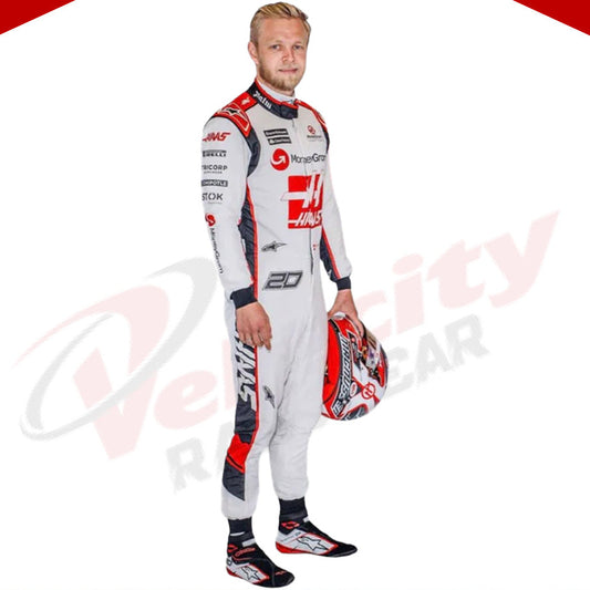 Kevin Magnussen Race Suit F1 Haas Team 2023 - Velocity Racegear-Kevin Magnussen Race Suit F1 Haas Team 2023 - Velocity Racegear-F1 Racing Suit