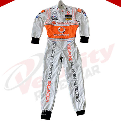 Lewis Hamilton 2008 McLaren F1 Embroidered Racing Suit - Velocity Racegear-Lewis Hamilton 2008 McLaren F1 Embroidered Racing Suit - Velocity Racegear-F1 Racing Suit