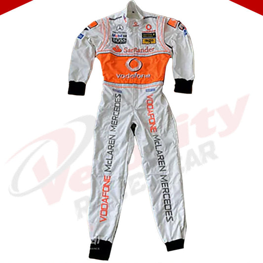 Lewis Hamilton 2008 McLaren F1 Embroidered Racing Suit - Velocity Racegear-Lewis Hamilton 2008 McLaren F1 Embroidered Racing Suit - Velocity Racegear-F1 Racing Suit