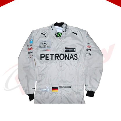 Michael Schumacher SIGNED Mercedes 2012 F1 REPLICA Race SUIT - Velocity Racegear-Michael Schumacher SIGNED Mercedes 2012 F1 REPLICA Race SUIT - Velocity Racegear-F1 Racing Suit