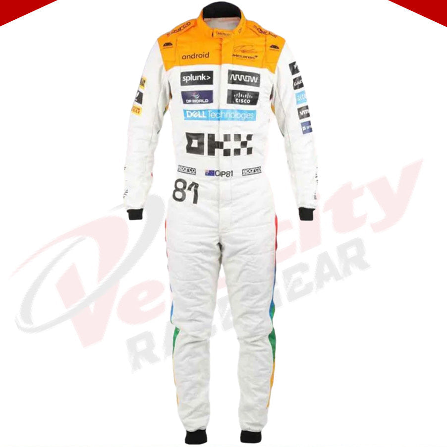 NEW MCLAREN SILVERSTONE OSCAR PIASTRI 2023 F1 TEAM RACE SUIT - Velocity Racegear-NEW MCLAREN SILVERSTONE OSCAR PIASTRI 2023 F1 TEAM RACE SUIT - Velocity Racegear-F1 Racing Suits
