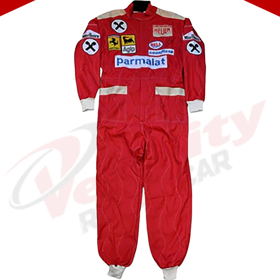 NIKI LAUDA SIGNED FERRARI 1977 F1 REPLICA Race SUIT - Velocity Racegear-NIKI LAUDA SIGNED FERRARI 1977 F1 REPLICA Race SUIT - Velocity Racegear-F1 Racing Suit