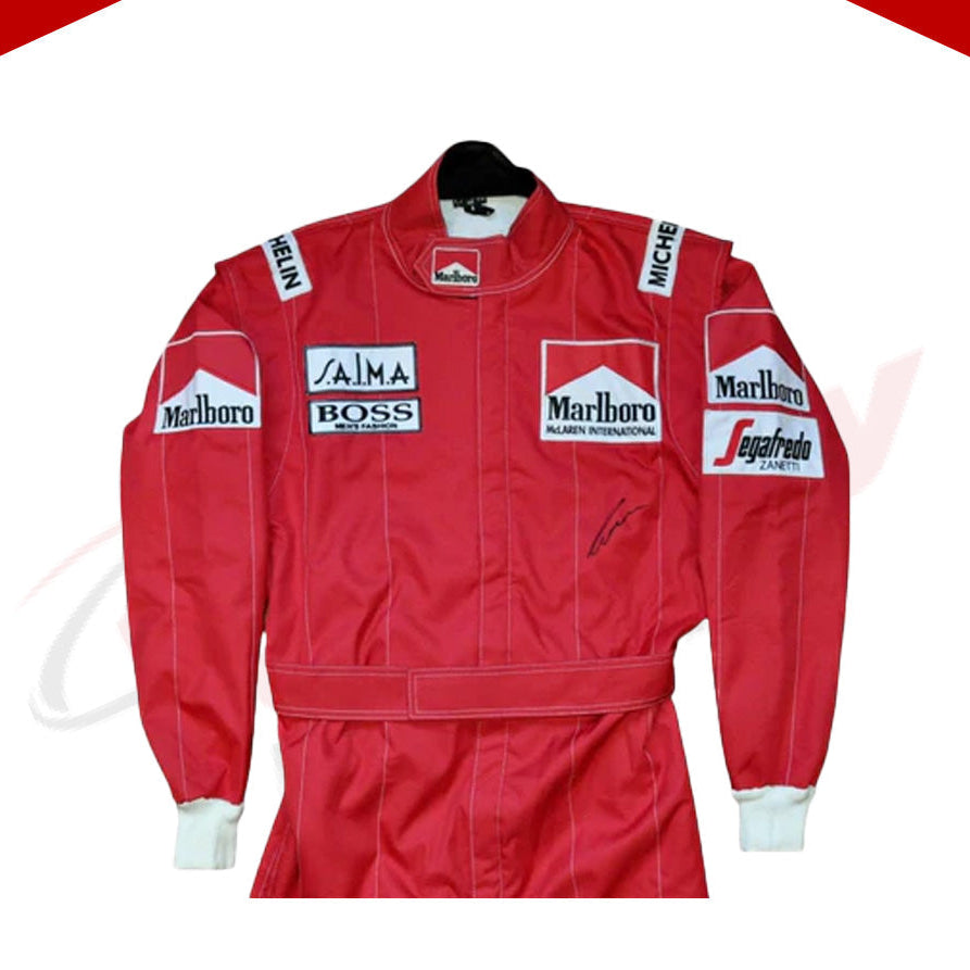 NIKI LAUDA SIGNED McLaren 1984 F1 REPLICA Race SUIT - Velocity Racegear-NIKI LAUDA SIGNED McLaren 1984 F1 REPLICA Race SUIT - Velocity Racegear-F1 Racing Suit