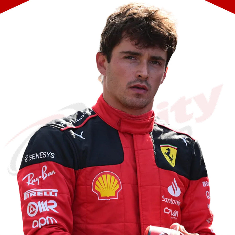 New Charles Leclerc 2023 Race Suit Ferrari F1 - Velocity Racegear-New Charles Leclerc 2023 Race Suit Ferrari F1 - Velocity Racegear-F1 Racing Suits
