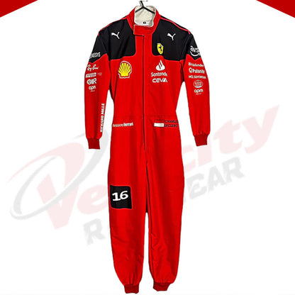 New Charles Leclerc 2023 Race Suit Ferrari F1 - Velocity Racegear-New Charles Leclerc 2023 Race Suit Ferrari F1 - Velocity Racegear-F1 Racing Suits