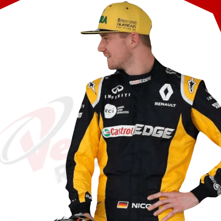 Nico Hulkenberg 2018 Renault F1 Team Race Suit - Velocity Racegear-Nico Hulkenberg 2018 Renault F1 Team Race Suit - Velocity Racegear-F1 Racing Suits
