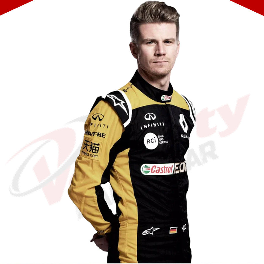 Nico Hulkenberg 2018 Renault F1 Team Race Suit - Velocity Racegear-Nico Hulkenberg 2018 Renault F1 Team Race Suit - Velocity Racegear-F1 Racing Suits