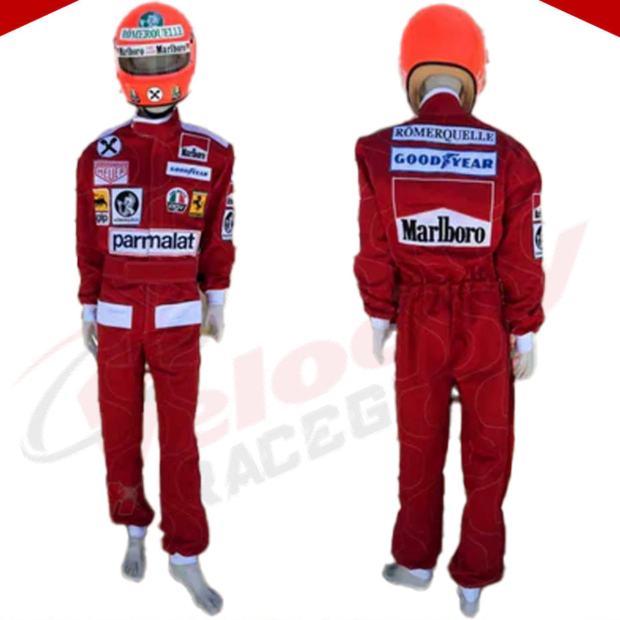 Niki Lauda 1976 Ferrari F1 Embroidered Racing suit - Velocity Racegear-Niki Lauda 1976 Ferrari F1 Embroidered Racing suit - Velocity Racegear-F1 Racing Suits