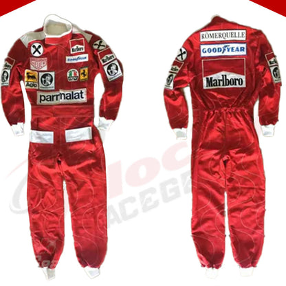 Niki Lauda 1976 Ferrari F1 Embroidered Racing suit - Velocity Racegear-Niki Lauda 1976 Ferrari F1 Embroidered Racing suit - Velocity Racegear-F1 Racing Suits