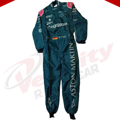 Sebastian Vettel Aston Martin F1 drivers 2021 Race Suit - Velocity Racegear-Sebastian Vettel Aston Martin F1 drivers 2021 Race Suit - Velocity Racegear-F1 Racing Suit
