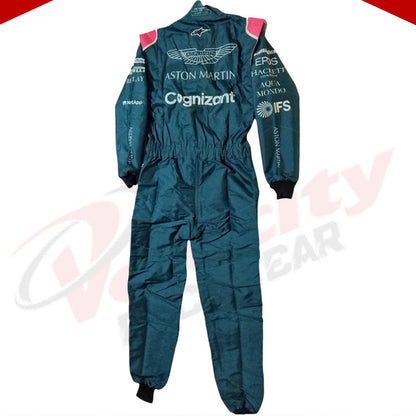 Sebastian Vettel Aston Martin F1 drivers 2021 Race Suit - Velocity Racegear-Sebastian Vettel Aston Martin F1 drivers 2021 Race Suit - Velocity Racegear-F1 Racing Suit