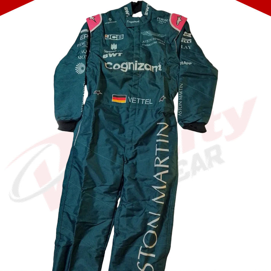 Sebastian Vettel Aston Martin F1 drivers 2021 Race Suit - Velocity Racegear-Sebastian Vettel Aston Martin F1 drivers 2021 Race Suit - Velocity Racegear-F1 Racing Suit