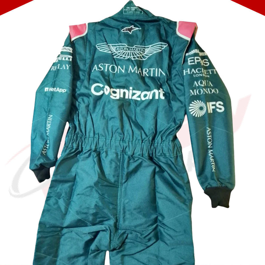 Sebastian Vettel Aston Martin F1 drivers 2021 Race Suit - Velocity Racegear-Sebastian Vettel Aston Martin F1 drivers 2021 Race Suit - Velocity Racegear-F1 Racing Suit