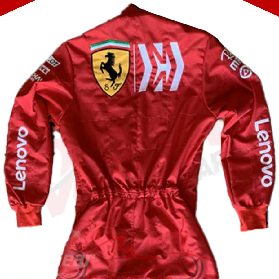 Sebastian Vettel Ferrari Mission Winnow F1 Embroidered Racing Suit - Velocity Racegear-Sebastian Vettel Ferrari Mission Winnow F1 Embroidered Racing Suit - Velocity Racegear-F1 Racing Suit