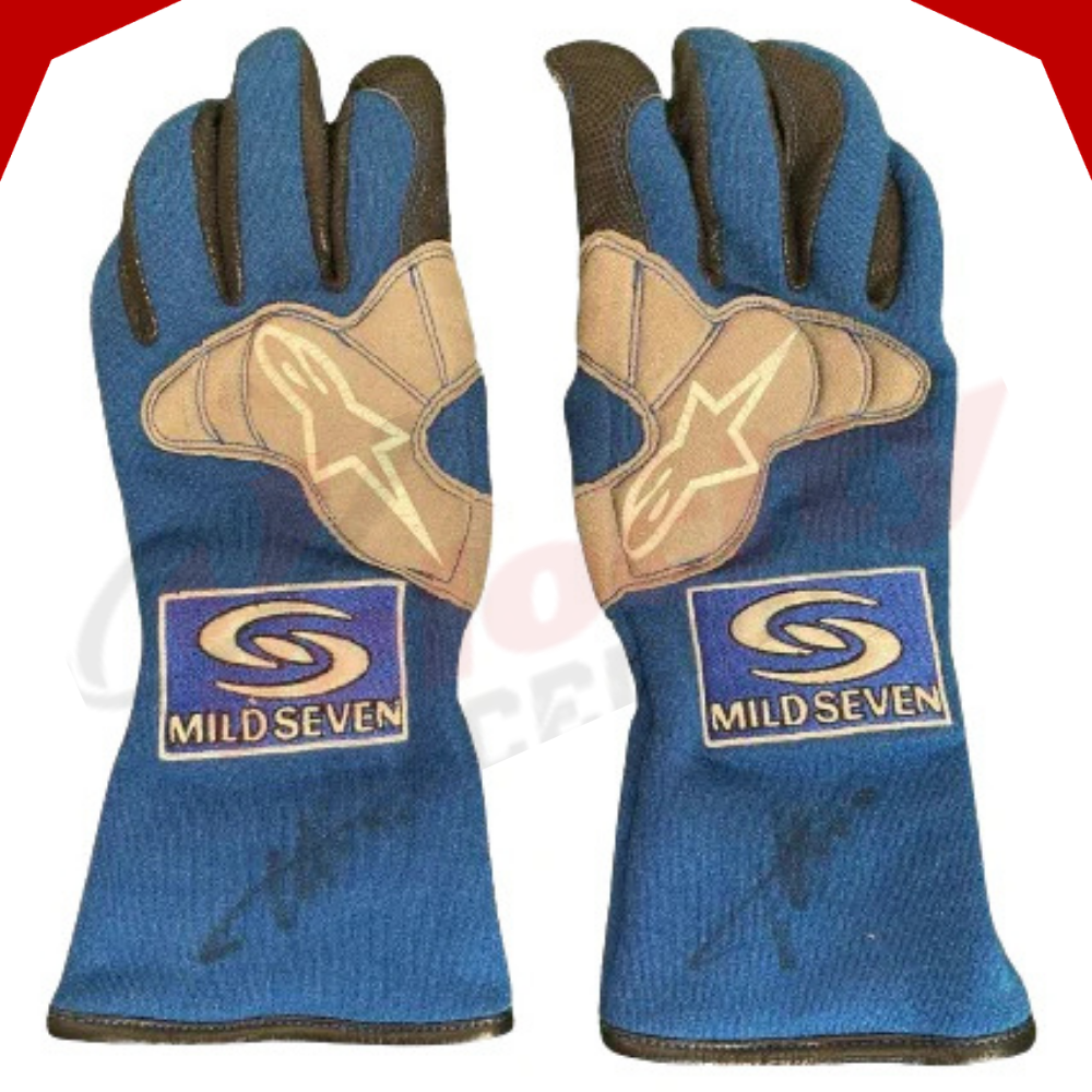 Fernando Alonso 2005 Renault F1 Championship Winning Race Gloves