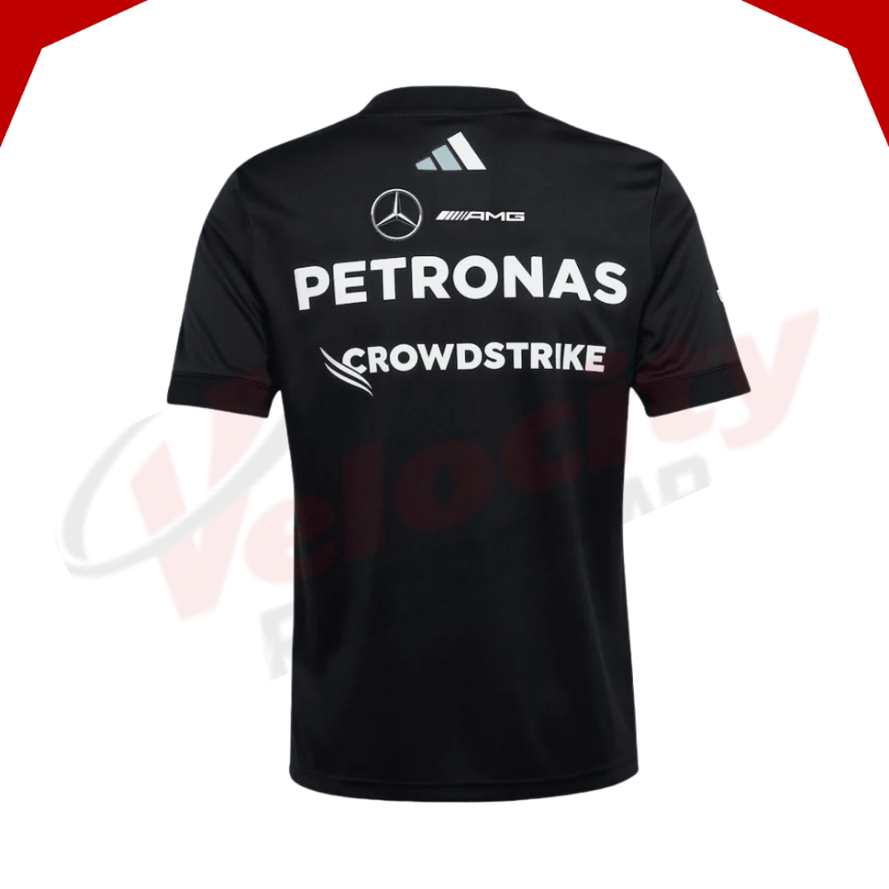 Mercedes AMG Petronas Adidas F1 Team Black 2025 Driver T-Shirt