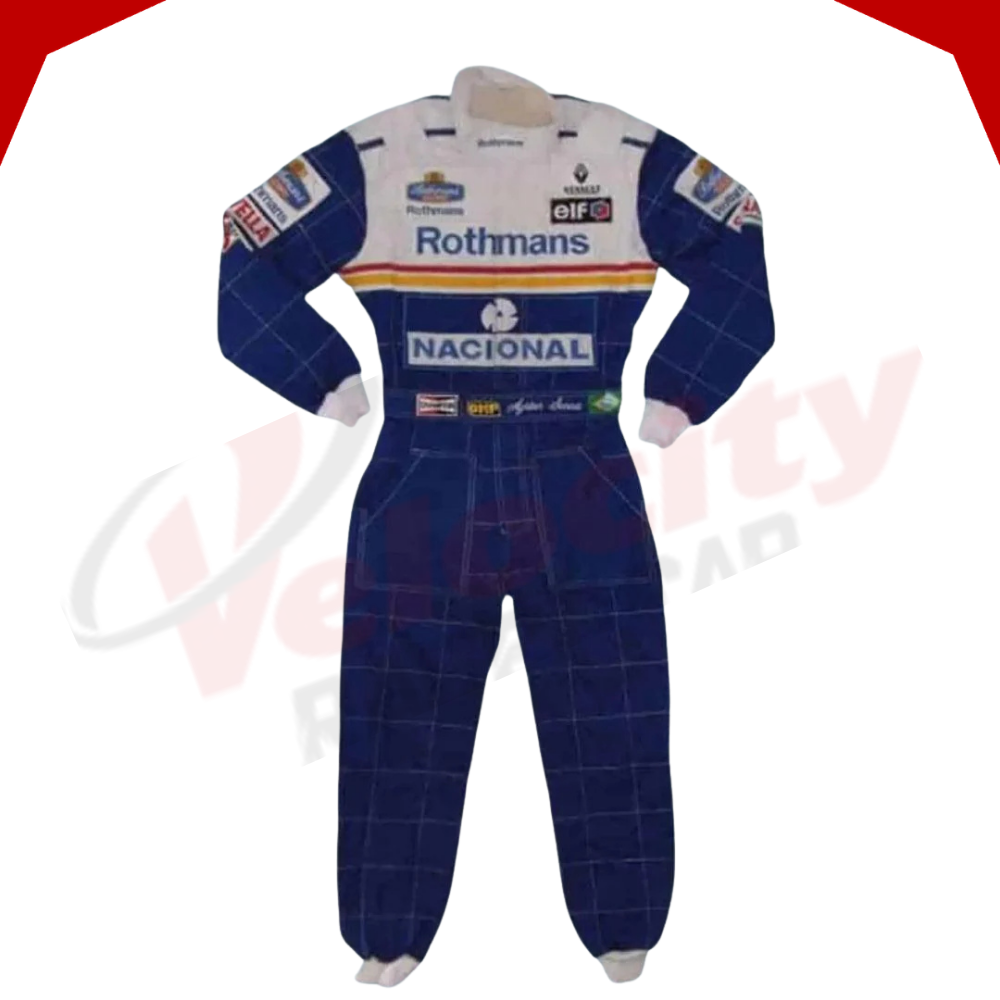 Ayrton Senna 1994 Williams Rothmans F1 Embroidered Race Suit