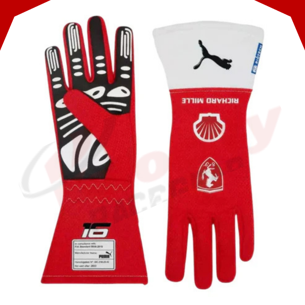 Charles Leclerc Scuderia Ferrari F1 Pro Gloves Joshua Vides Edition