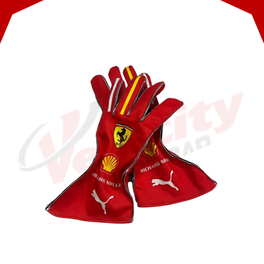 Carlos Sainz 2024 Ferrari F1 Racing Gloves