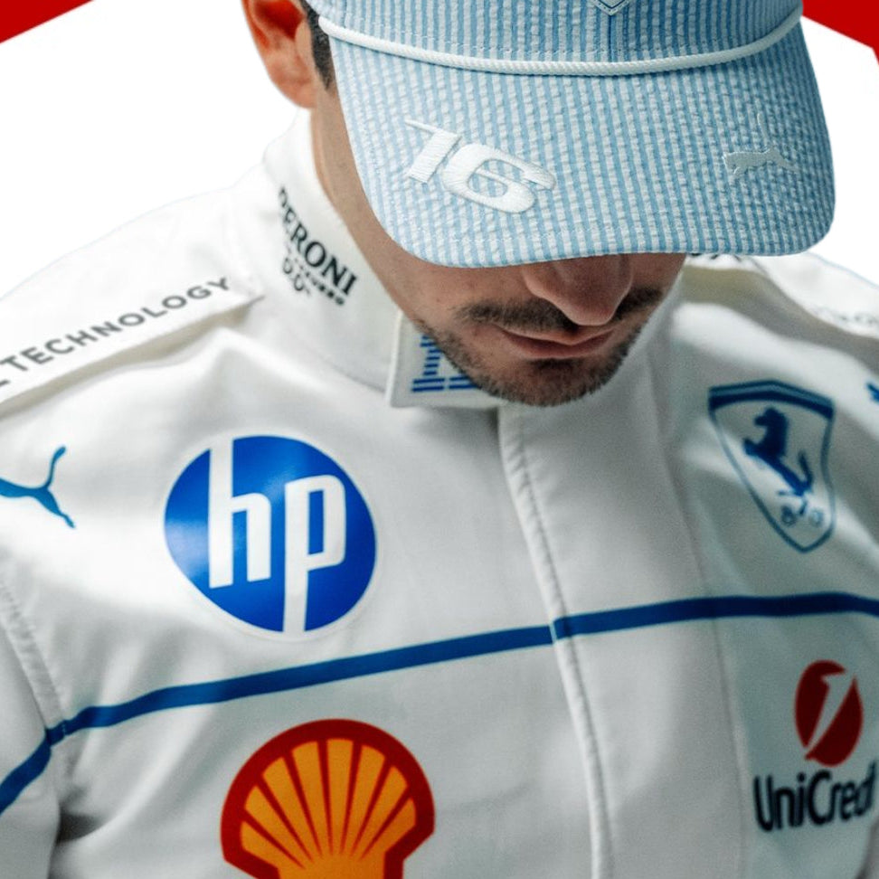 Charles Leclerc 2025 Monaco GP Scuderia Ferrari F1 Replica Race Suit